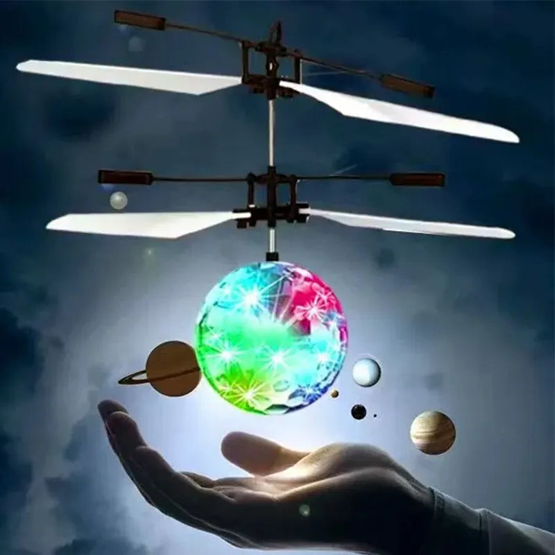 Gesture Control Flying Ball Toy – LED Hand Controlled Hover Ball