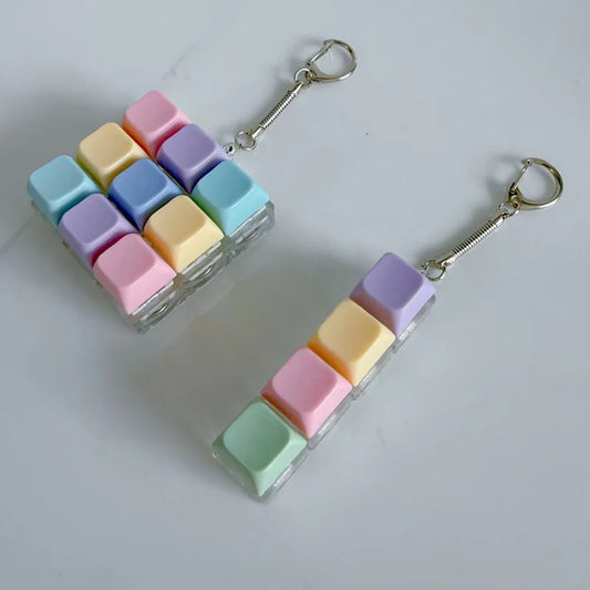 Keyboard Fidget Toy – Portable Keychain Stress Relief Toy