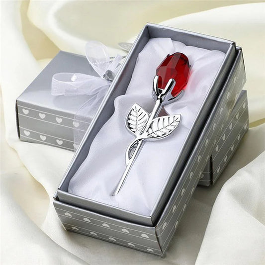 Crystal Rose Figurine