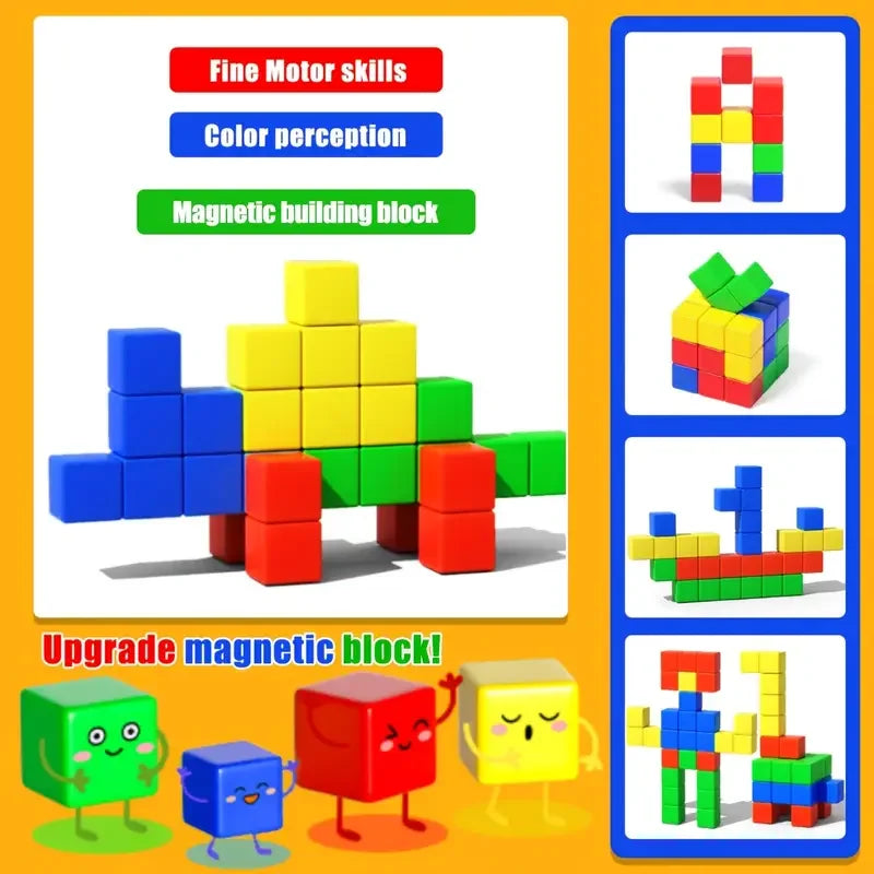 Magnetic Building Blocks – Creative STEM Toy for Kids