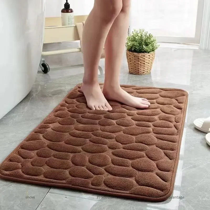 Non Slip Bathroom Mat – Absorbent Quick Drying Bath Floor Mat