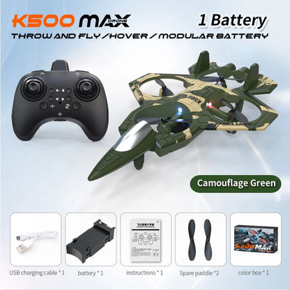 RC Foam Glider Airplane with LED Lights and 2.4GHz Remote Control