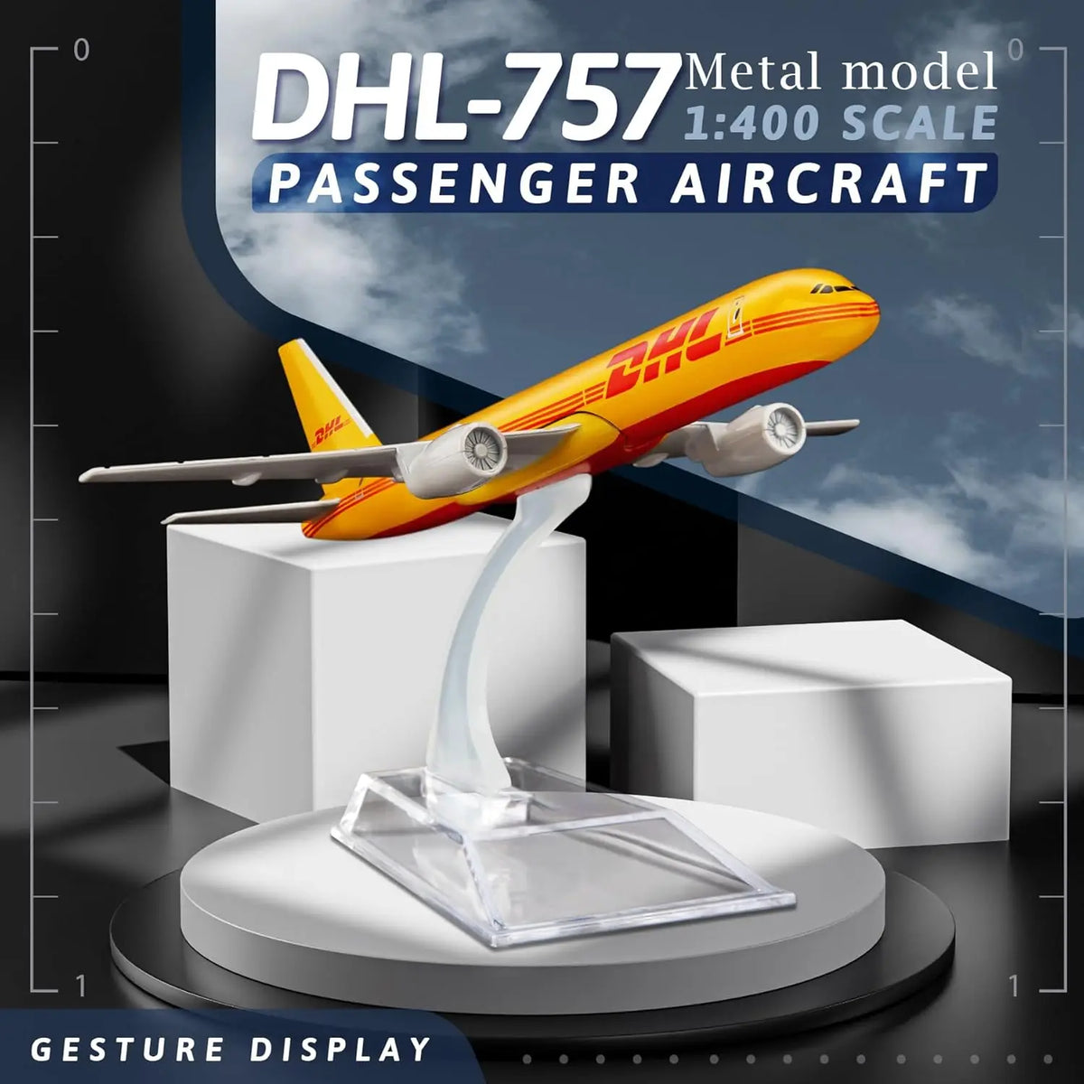 1/400 Scale Aircraft Model – 16cm Diecast Plane with Base