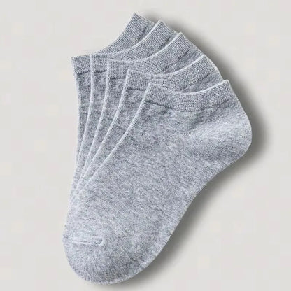 1-20pairs Wholesale Unisex Socks, Breathable Sports Socks, Solid Color Boat Socks, Comfortable Cotton Ankle Socks, White