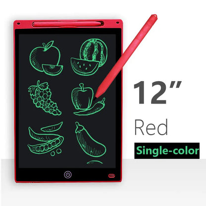 12 Inch LCD Writing Tablet for Kids – Reusable Drawing Board