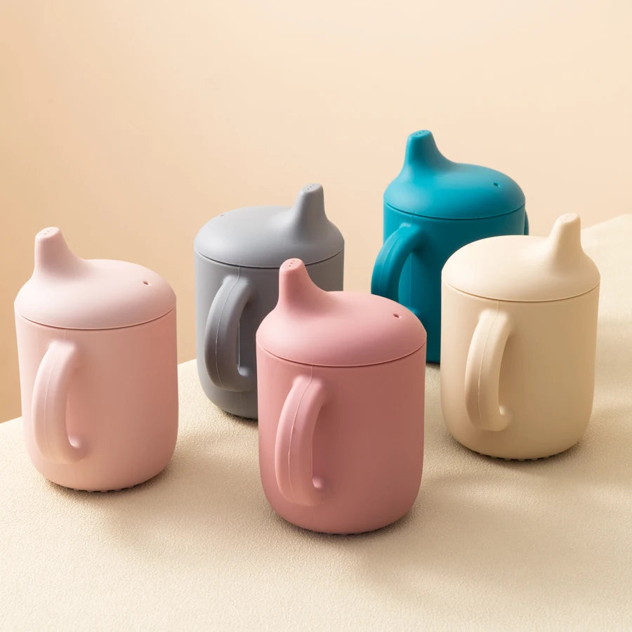 Baby Silicone Cup – 180ml Infant Training Drinking Cup