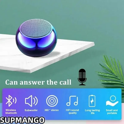 Mini Bluetooth Speaker – Portable Wireless Speaker with USB Charging