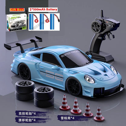 1:24 Scale RC Drift Racing Car with LED Lights and 4WD