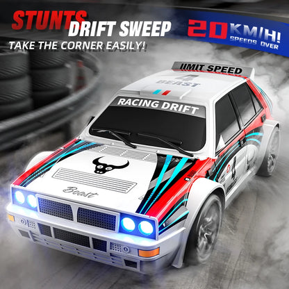 1:24 Scale RC Car 4WD Drift with LED Lights and 2 Speeds