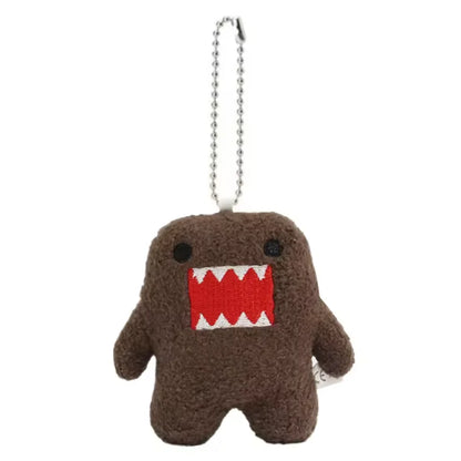 Kawaii Cute Domo Kun Plush Keychain Anime Keyring Charm for Bag Keys Gift Collection