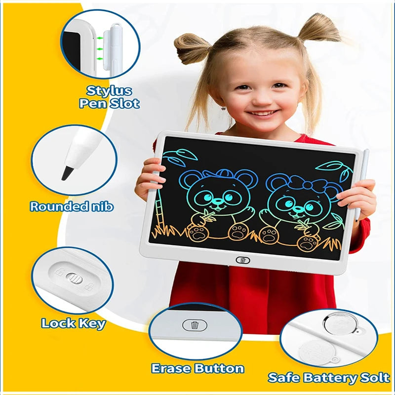 LCD Writing Tablet for Kids – 8/11/13/16 Inch Drawing Board