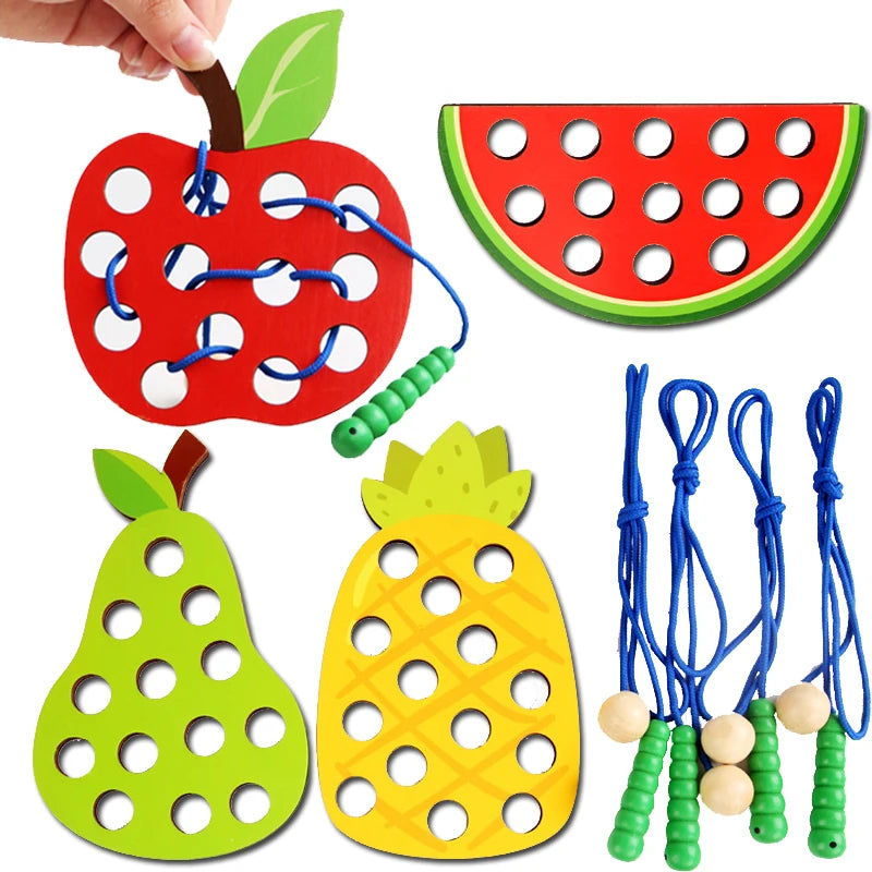 Wooden Lacing Toy