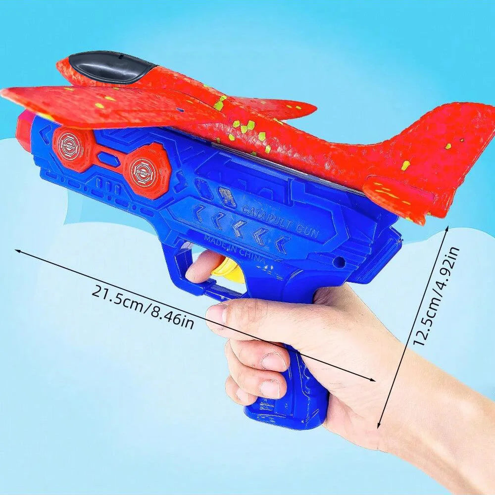 Kids' Foam Glider Planes with Catapult Launcher for Outdoor Play