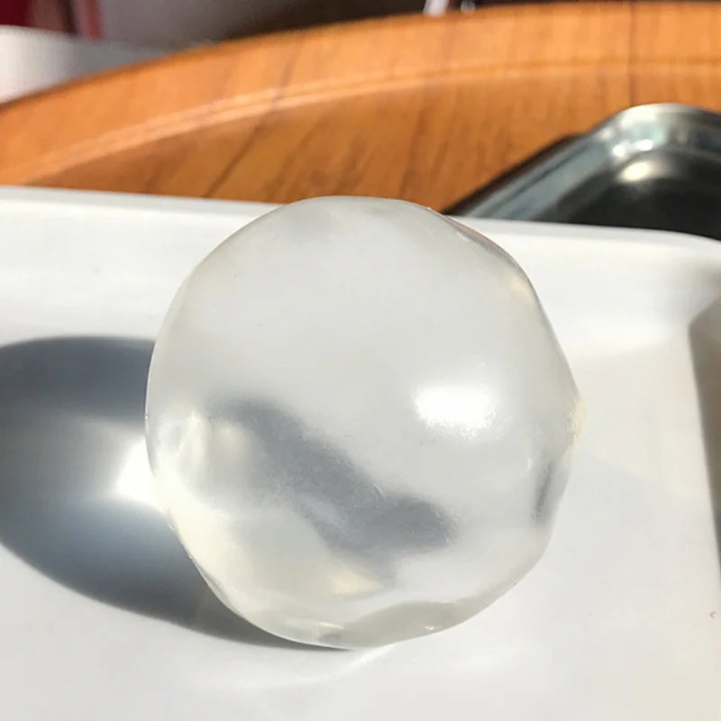 Coconut Squishy Toy – Transparent Mochi Squeeze Fidget