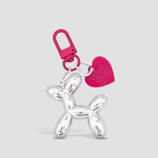 Dog Keychain, Cute Cartoon Jelly Dog Pendant & Animal Keyring