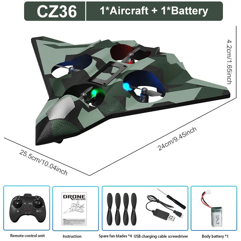 EPP Foam RC Stunt Glider Airplane with Remote Control