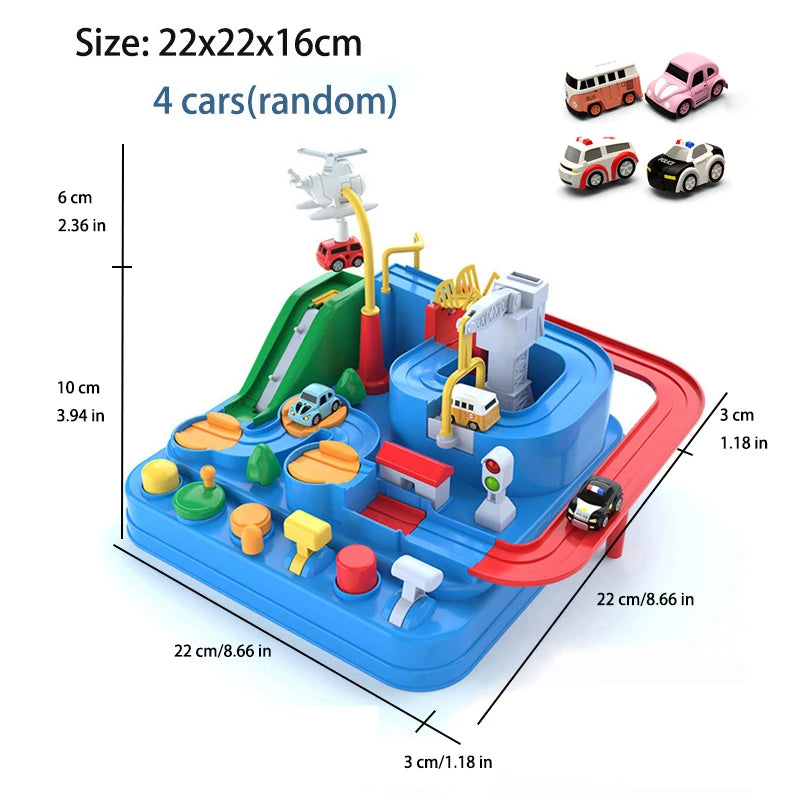 Racing Track Car Toy Set – Educational Rail Adventure Game
