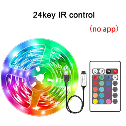 RGB LED Strip Lights with App Control for Bedroom Decor