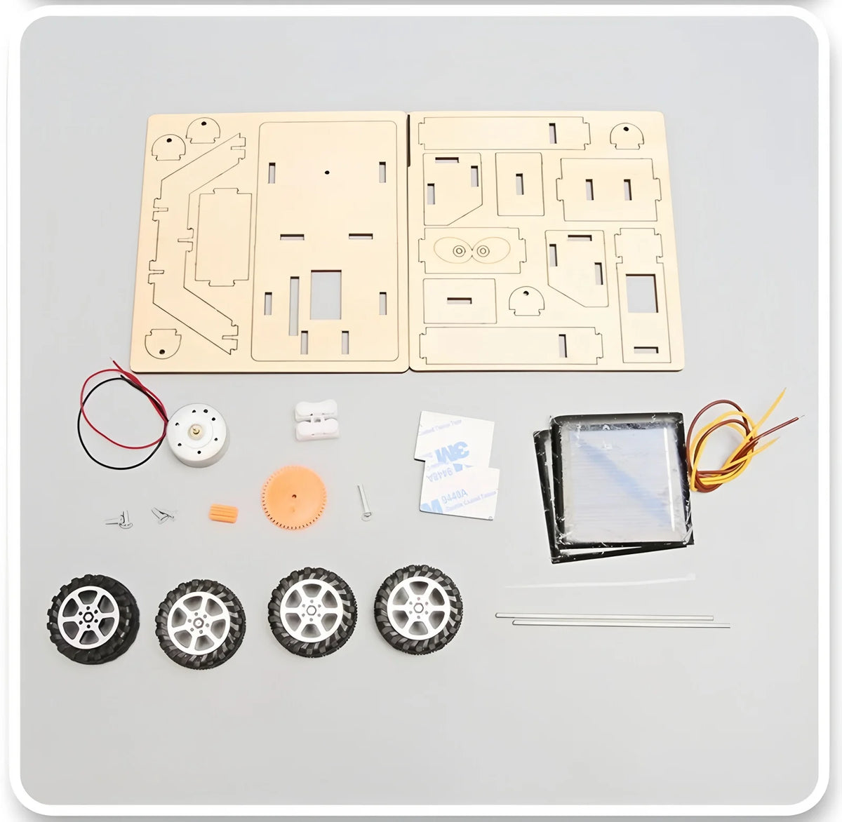 Solar Car Model Kit – DIY Wooden Science & Education Project