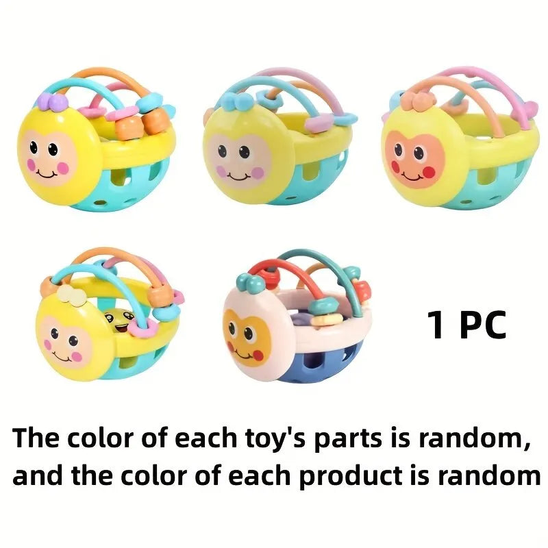 Baby Sensory Ball – Soft Grasping Rattle Toy for Infants