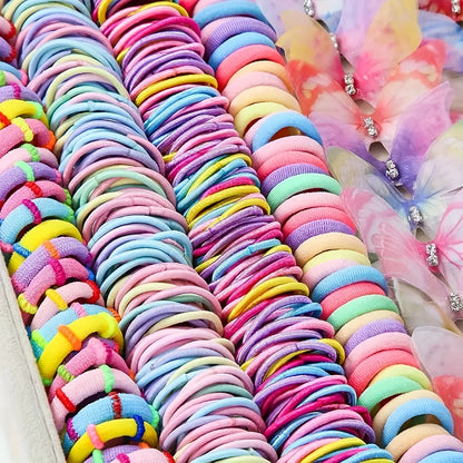Girls Hair Accessories Set – Colorful Clips, Ties & Bow Headpieces