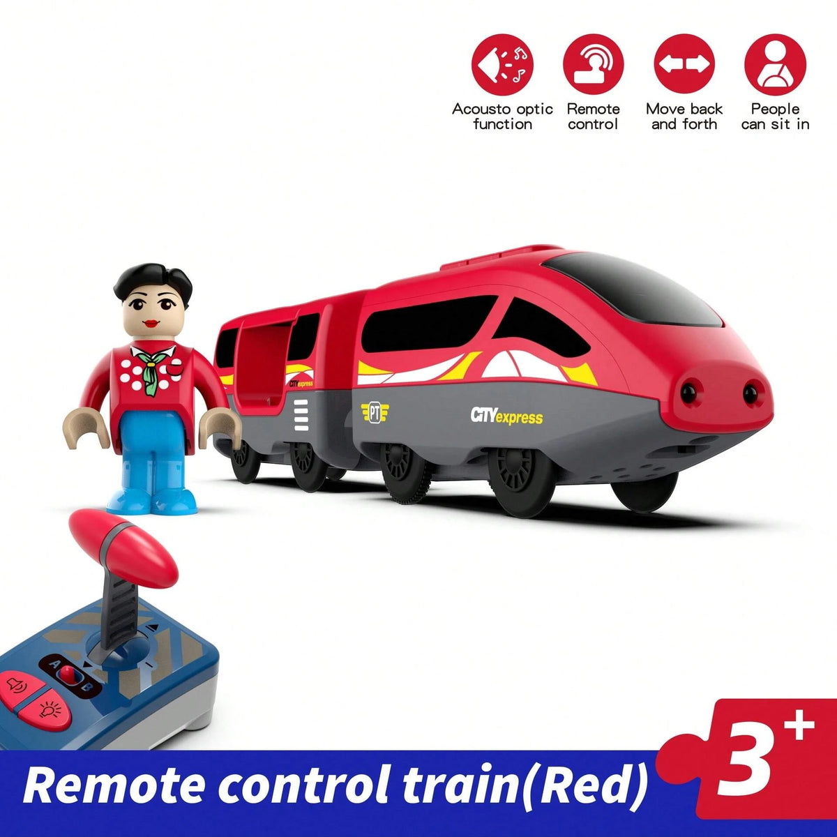 Magnetic Slot Car for Wooden Train Tracks Diecast Railway Toy