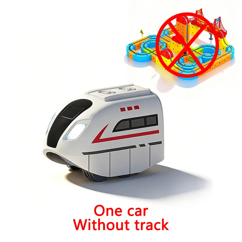 Magnetic Electric Train Set with DIY Track Building