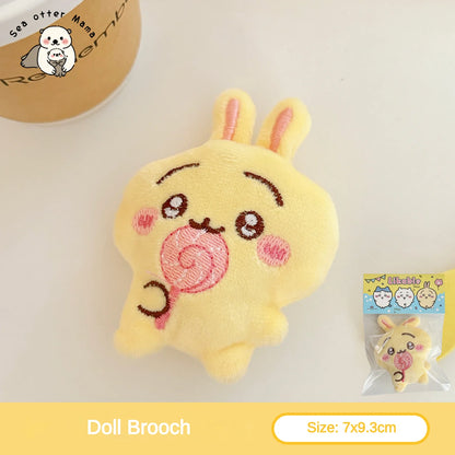 Cute Cartoon Plush Keychain Pendant – Soft Backpack Decoration