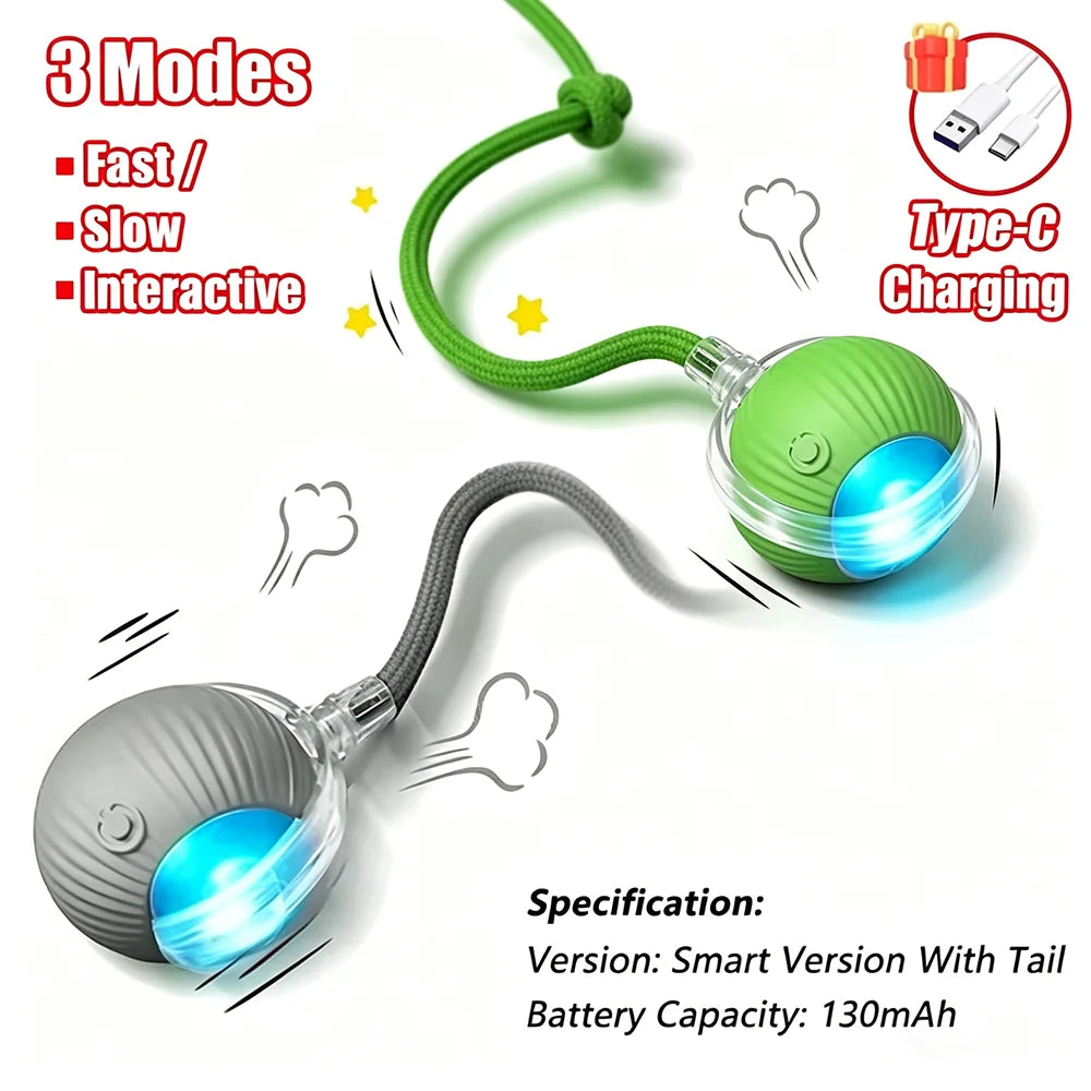 Interactive Dog Ball Toy – Automatic Obstacle Avoidance Pet Ball