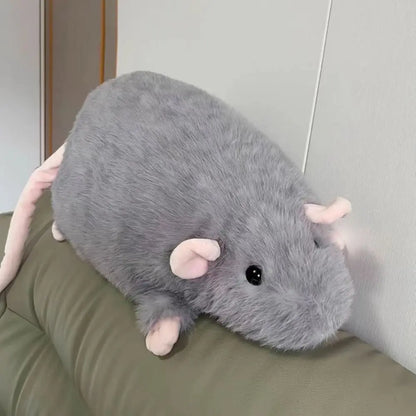 Cute 35/50cm Mouse Doll Cartoon Plush Flower Branch Rat Doll Soft Oversized Animal Figure Kid Gift Birthday Stuffed&Plush Animal