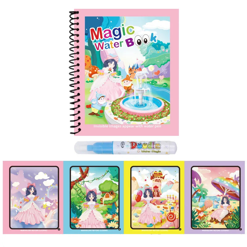 Magic Water Drawing Book
