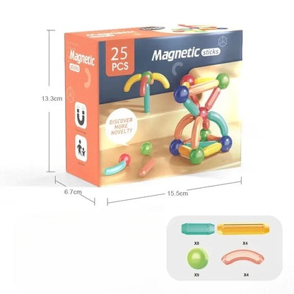 Magnetic Building Blocks Cube Set for Creative Learning and Play