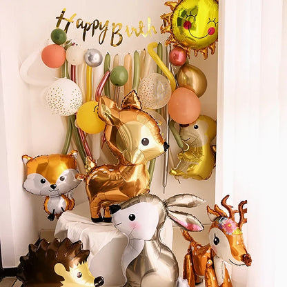 Deer Foil Balloon for Jungle Safari Birthday Party Decoration