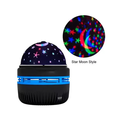 Starry Sky Projector Night Light – LED Moon & Star Lamp