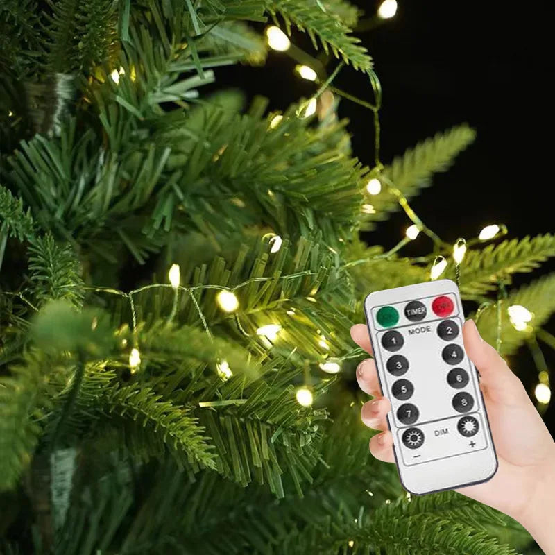LED Firecracker String Lights with Remote Control