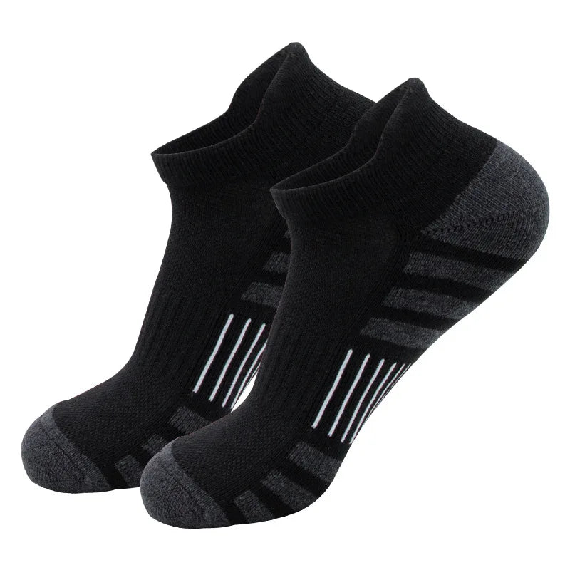6/24Pairs Ankle Athletic Running Socks Cushioned Breathable Low Cut Sports Tab Socks For Men And Women