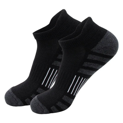 6/24Pairs Ankle Athletic Running Socks Cushioned Breathable Low Cut Sports Tab Socks For Men And Women