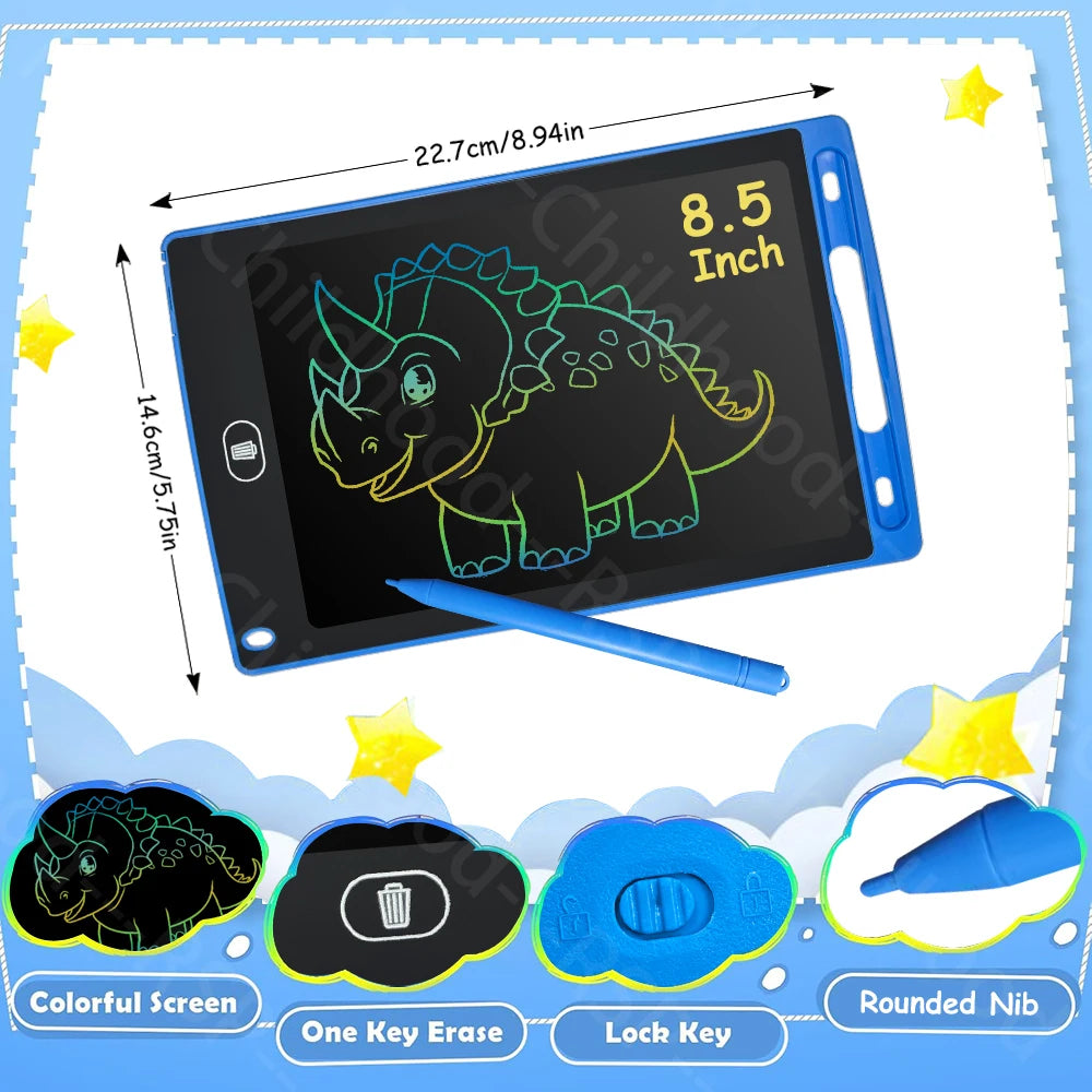 LCD Writing Tablet for Kids – Reusable Drawing & Doodle Board