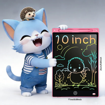 10 Inch LCD Writing Tablet for Kids – Colorful Drawing Board