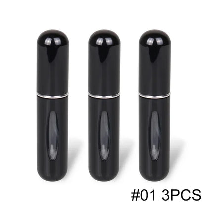5ml Portable Refillable Spray Bottle Plastic liner Perfume Atomizer Mini Sample Bottle For Cosmetics Travel Empty Container