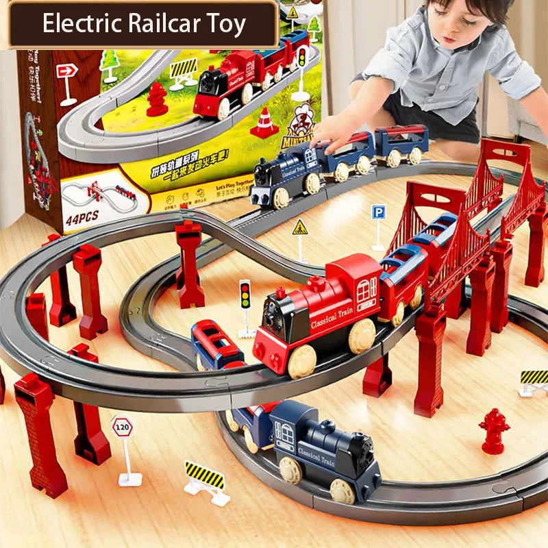 44-Piece Train Track Set – 1:32 Scale Assembly Toy