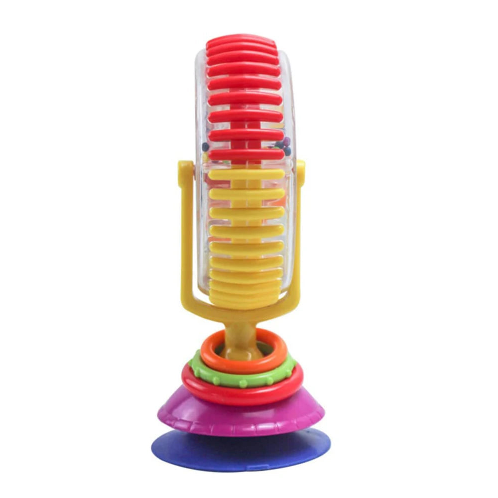 Baby Suction Cup Toy with Rotating Rattle for High Chair Play