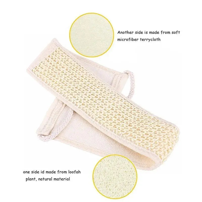 Loofah Back Scrubber – Natural Bath Shower Body Brush
