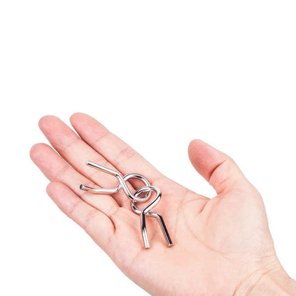 Metal Wire Puzzle Set 8-Piece Mind Brain Teaser for Kids & Adults