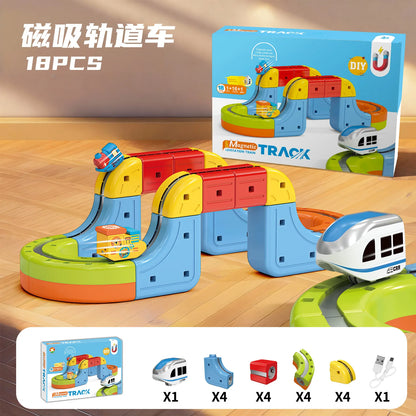 Magnetic Train Toy Anti-Gravity Track Electric Railway Car