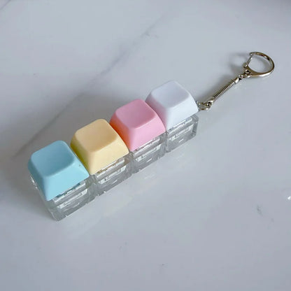 Keyboard Fidget Toy – Portable Keychain Stress Relief Toy