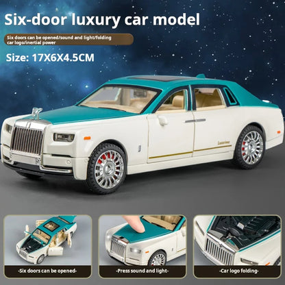 Simulation Rolls-Royce Phantom Model Car Model Ornaments Luxury Car Sedan Toy Car Collection