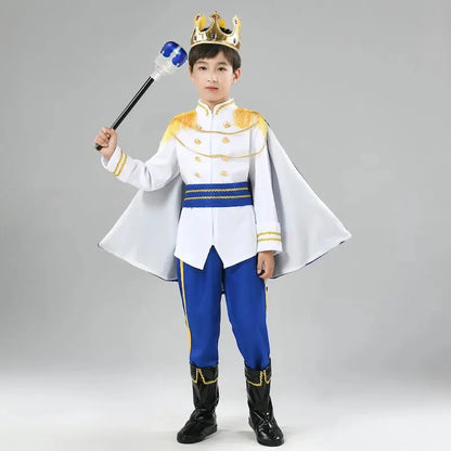 Medieval King Costume Royal Prince Outfit Set – Halloween Dress Up