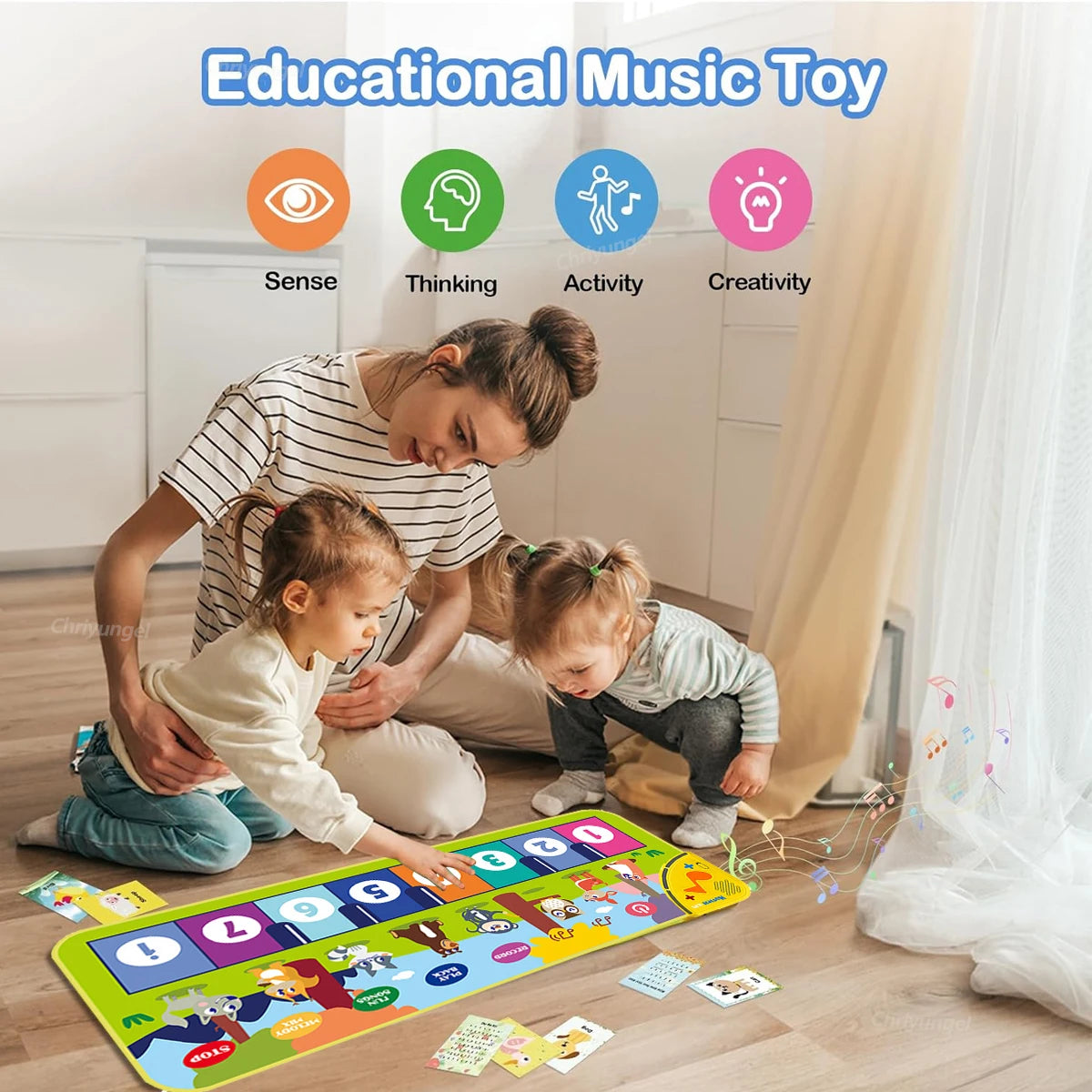 Piano Mat for Kids – Musical Keyboard Dance Floor Mat 80×30cm