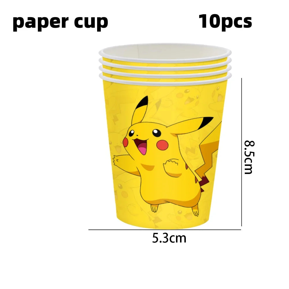 Cartoon Birthday Party Supplies – Tableware & Decorations Set